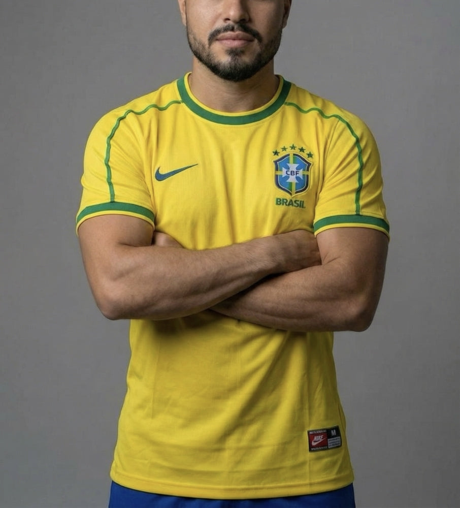 Camisa Amarela RETRO 98 - Tailandesa 1:1