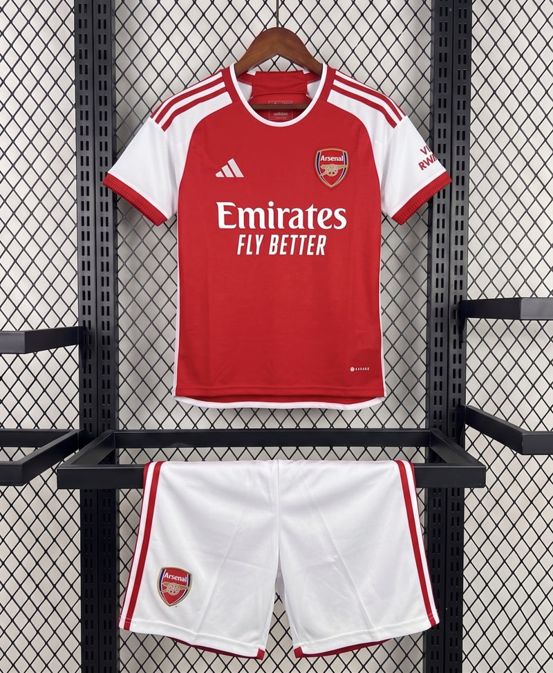 Kit Infantil Arsenal I 25/26 Adidas - Vermelho