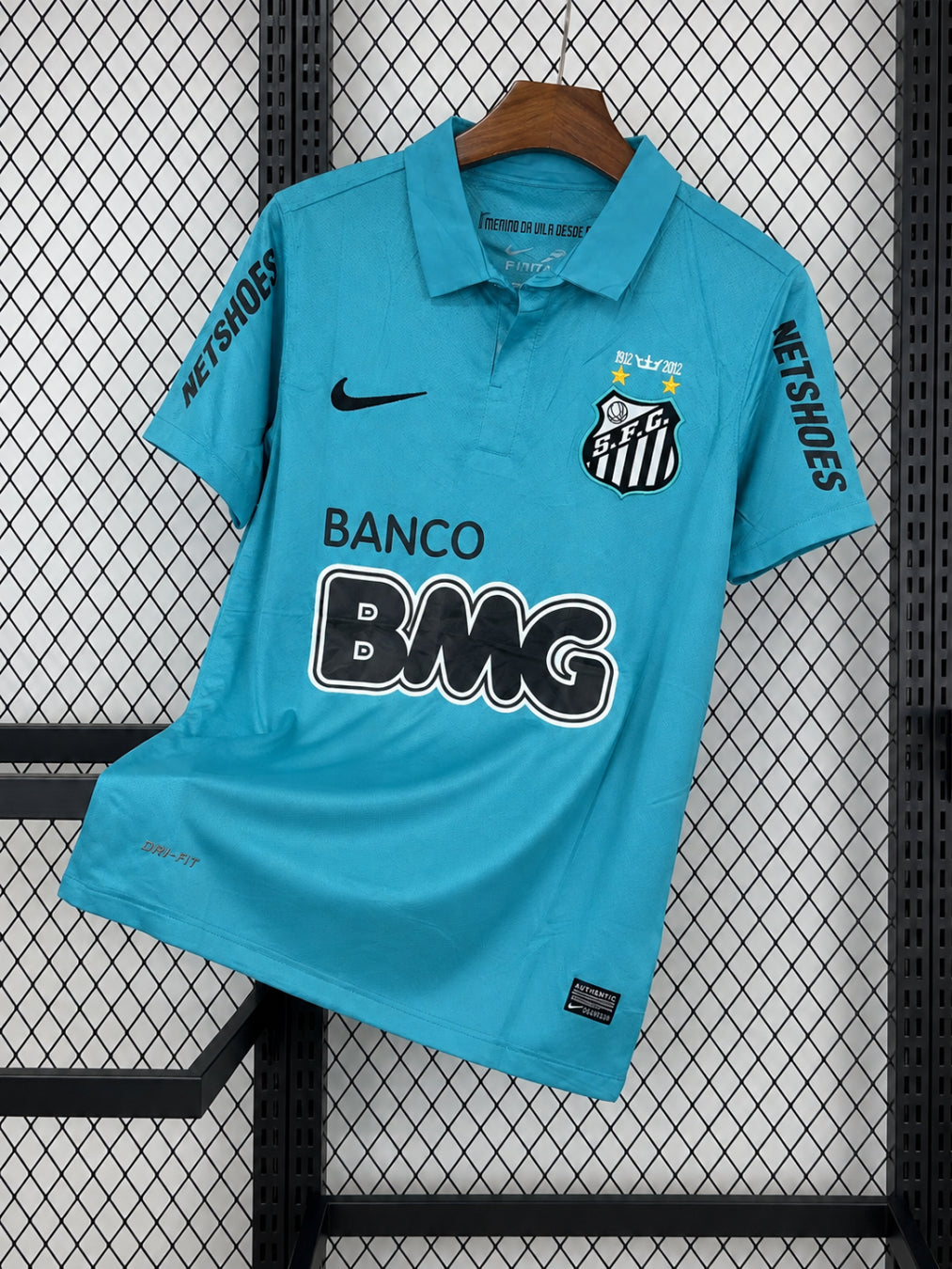 Camisa Retrô Santos Azul 2012 Neymar Jr N 11 Masculina