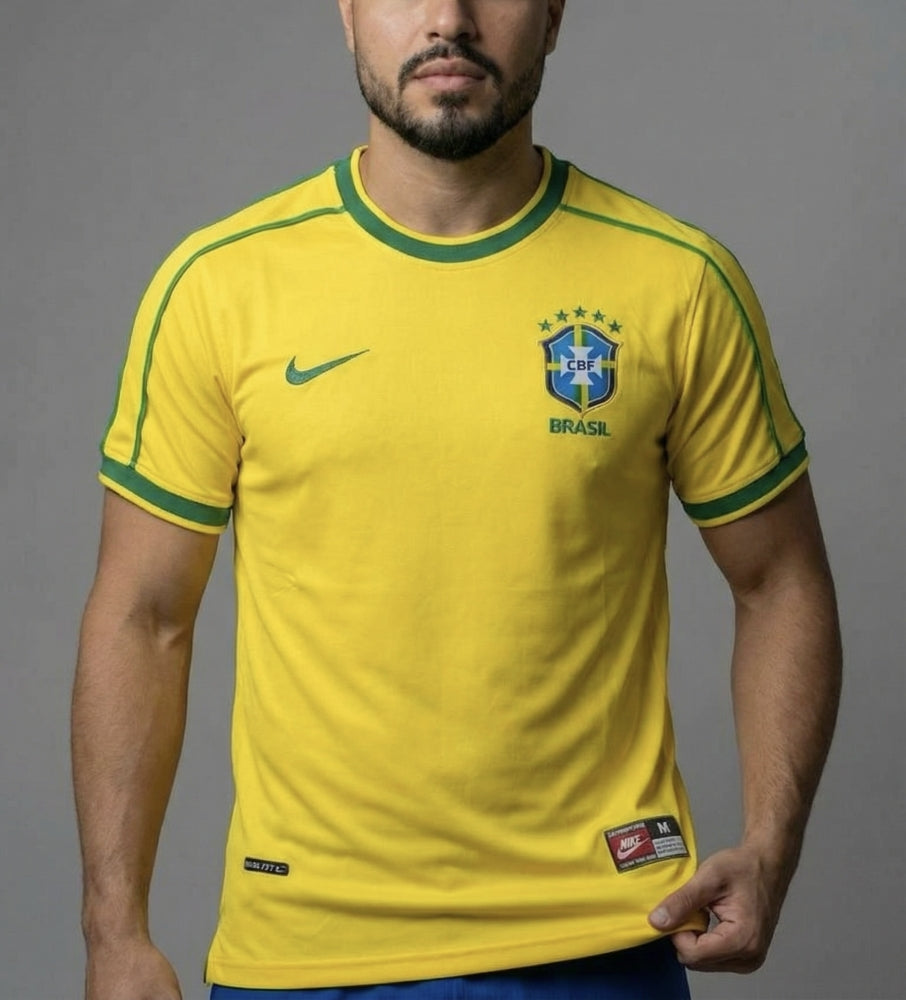 Camisa Amarela RETRO 98 - Tailandesa 1:1